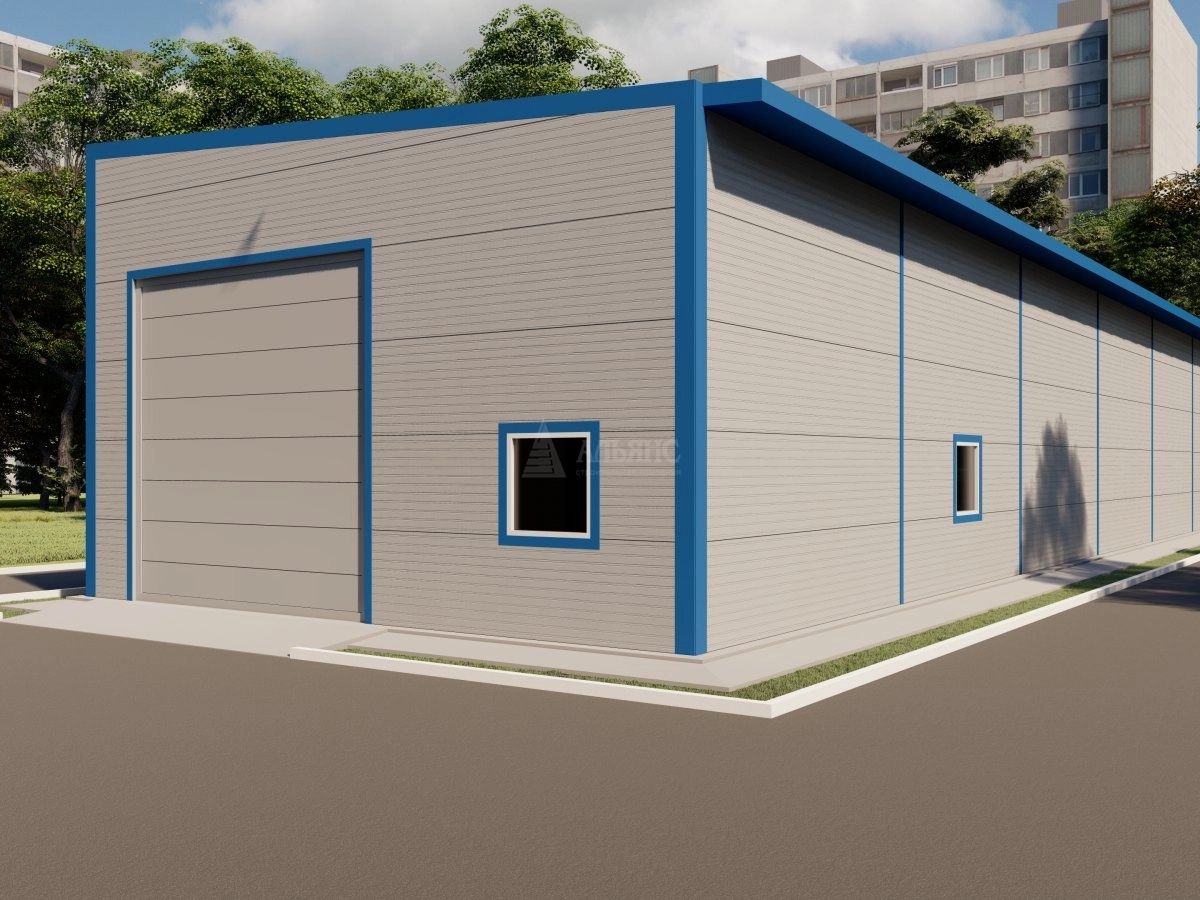 3D визуализация СТО из сэндвич-панелей - фото 2