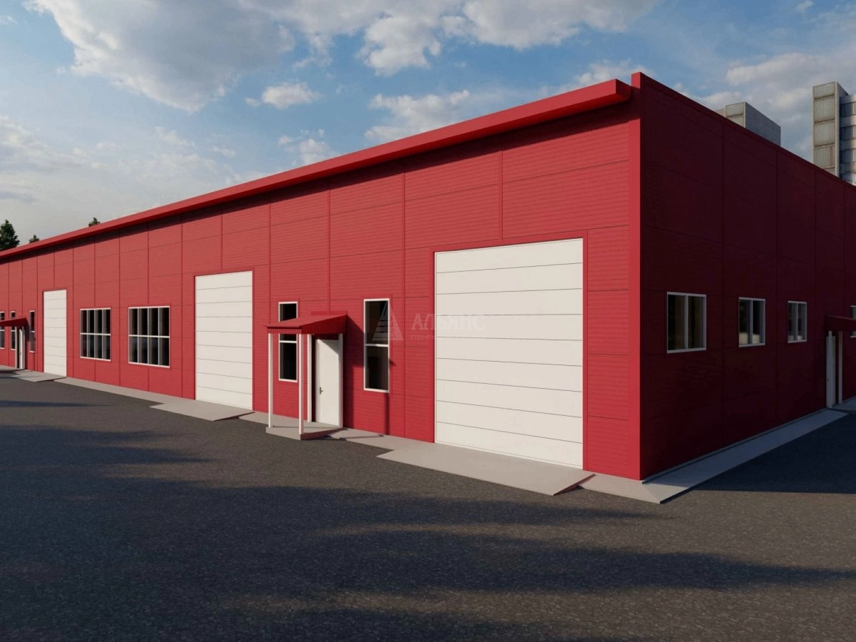 3D визуализация СТО из сэндвич-панелей - фото 3