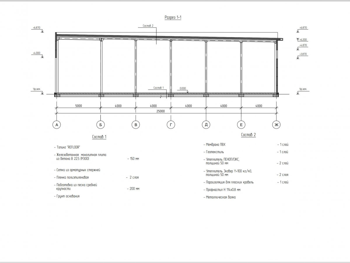 Планировка Производственный цех из сэндвич панелей -  фото 3