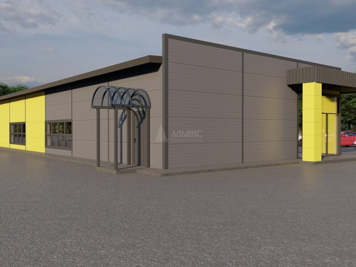 3D визуализация Магазин из сэндвич-панелей - фото 17