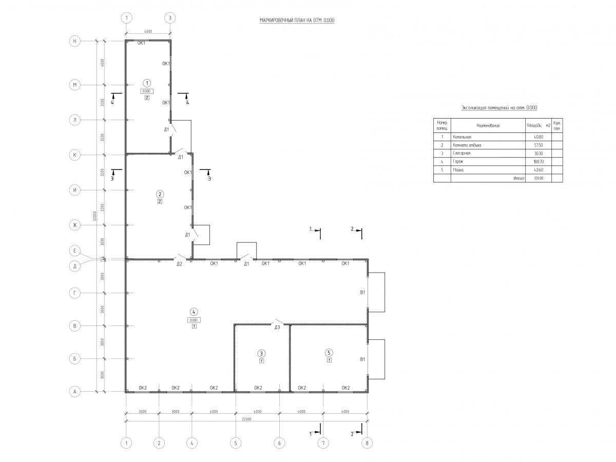 Планировка Гараж из сэндвич-панелей -  фото 1