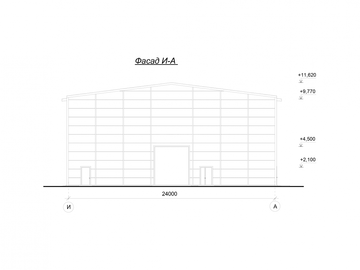Планировка Производственный корпус из сэндвич-панелей -  фото 7