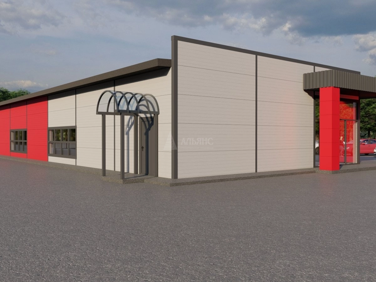 3D визуализация Магазин из сэндвич-панелей - фото 16